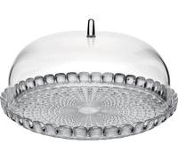 Famanu, plato para tartas pequeño - color gris cielo, diámetro 30 cm, altura 16 cm