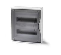 Famatel 3624 - Caja superficie 24 elementos puerta transparente