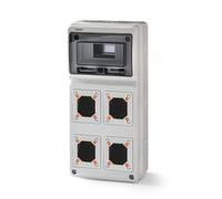 Famatel 3961 - Caja 506x230x130 8 elementos 4 módulos acqua combi ip65