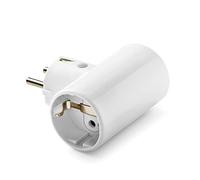 FAMATEL - Adaptador enchufe doble | TT lateral | 16A | 250V | Portacontactos en cerámica, reforzado | Blanco Marfil