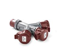FAMATEL - Adaptador Industrial 3 tomas IP44 | 3P+N+T | 16A | 380-415V