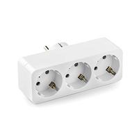 FAMATEL - Adaptador triple toma tierra frontal | 16A -250V