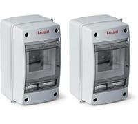 Famatel - Armario Acqua Superficie IP65 | 2-4 Elementos | 170 x 100 x 100 mm (Paquete de 2)