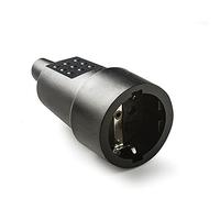 FAMATEL - Base móvil | PVC Goma | TT | 16A | 250V | Negro