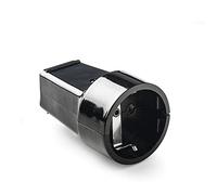 FAMATEL - Base móvil | Toma de corriente con TT lateral | 16A | 250V | Negro