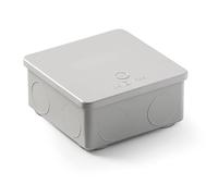 Famatel - Caja estanca IP55 | Tapa a presión | Sin conos | 100x100x45 | Gris