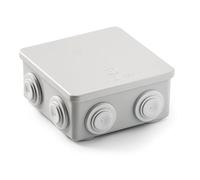 FAMATEL - Caja estanca IP55 | Tapa con tornillos | Con conos | 100 x 100 x 45 | Gris