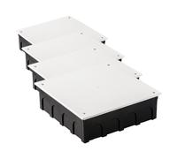 FAMATEL - Caja estanca | Tapa con tornillos | Sin conos | 200x200x60 | Gris (Paquete de 4)