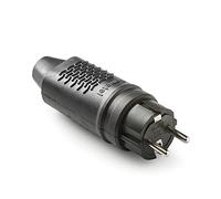 Famatel - Clavija goma caucho IP44 | TT | 16A | 250V | Negro