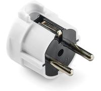 FAMATEL - Clavija | Salida lateral | TT | 16A | 250V | 4,8mm | Blanco (Paquete de 5)