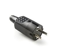 FAMATEL - Clavijas goma IP44 | Goma termoplástica | TT | 16A | 250V | Negro