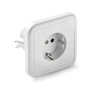 FAMATEL - Enchufe empotrar | Toma de corriente con TTL | 55 x 55 x 48 mm | Portacontactos en porcelana | 16A | 250V