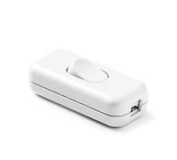 FAMATEL - Interruptor de paso I Fácil de montar I 2A I 250 V I Blanco