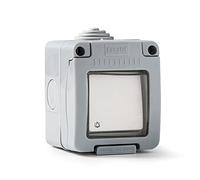 FAMATEL - Interruptor luz luminoso | IP55 | Mecanismo de superficie estanco | 10A | 250V