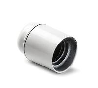 FAMATEL - Portalámparas liso | Baquelita | Bombillas E-27 | 4A/250V | Blanco