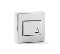 FAMATEL - Pulsador timbre | Serie 5000 | 10A | 250V | 65 x 65 mm | Blanco