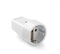 FAMATEL - Toma de corriente con TT lateral | 16A | 250V | Blanco Marfil