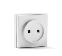 FAMATEL - Toma de corriente sin TT | Superficie | 65 x 65 mm | 16A | 250V | Fácil instalación | Serie 5000 | Blanco |