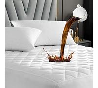 Family Bedding Protector de colchón Acolchado para Cama Individual, Funda de colchón Impermeable, Protector de colchón Extra Profundo (Cama Individual, 90 x 190 cm).