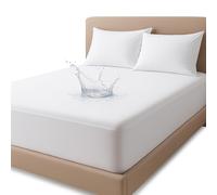 Family Bedding Protector de colchón doble, impermeable, transpirable, silencioso, 140 x 200 cm