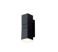 Fan Europe Compass - Aplique LED Up Down para exterior, función wifi inteligente CCT, compatible con dispositivos, CONTROL DE VOZ, Antracita, IP54