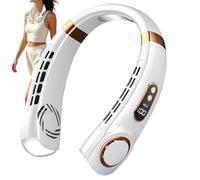 Fan for Neck, Silent Wind Blower, 7.87x7.48x1.97 in Wearable Device with Strong Frame, Rechargeable Gear with Easy Setup, Household Supply Accessory for Summer Travel Car Driving Outdoor Beach Kitchen