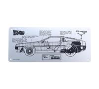 Fanattik Back to The Future - Placa de Metal