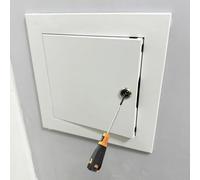 FANGQMM Access Panel, Panel de Acceso, Puerta de Panel de Acceso para Techo/Pared, Compuerta de fácil Acceso, Puerta de revisión, Trampilla para Pared o Techo, Blanca 45x75cm/18x30in