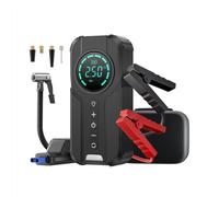 Fangxuee Bomba Aire para Arranque Emergencia Automóvil,Compresor Aire 150 PSI,2000 A,Banco Energía para Arranque Emergencia,Iluminación,Equipo Arranque Batería B