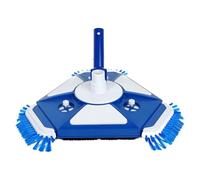Fangxuee Cabezal de Aspiradora para Piscina con Cepillo Lateral, de Dirección Universal y Adaptador de Manguera Giratorio Universal.