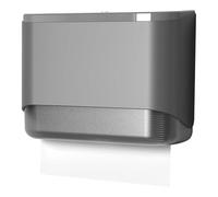 Fangxuee de Pared, Adhesivo, Multipliegue, Tríptico, Comercial, para Baño, Color Gris.