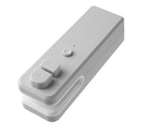 Fangxuee Máquina Selladora Pequeña para Snacks, Laminadora de Bolsas de Plástico para Uso Doméstico, para Conservación de Alimentos, Sellado Al Vacío, Color Gris.