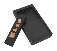 Fangxuee Piedra de Tinta para Caligrafía China con Barra de Tinta, para Tintero con Piedras de Tinta Chinas Tradicionales, Bandeja para Piedra de Tinta Sumi