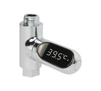 Fangxuee Termómetro de Ducha con Pantalla LED para el Hogar, Medidor de Temperatura de Flujo de Agua Autogenerado.