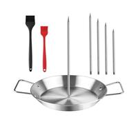 Fangxuee Vertical para Parrilla y Horno - de Acero Inoxidable Al Pastor con Bandeja para Gyro, 5 Puntas Ajustables (15-35 cm)