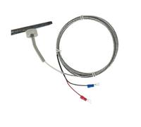 FANNIXI Sensor De Temperatura Termopar magnético Tipo K/pt100-200+450 °C Sensor de Temperatura de Superficie portátil Diámetro 20 mm Conector blindado(PT100 -L4m-250degree)