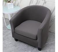Fansu Funda de Sillón Elástica Chesterfield, Color sólido Funda de Sofá, Universal 2-Piezas Individual Fundas Protector de Butaca para Club, Recepción, Dormitorio (Gris Oscuro)