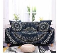 Fansu Funda de Sofá Elástica para Sofá de 1 2 3 4 Plazas, Ajustable 3D Mandala Cubre Sofa, Antisuciedad Antideslizante Protector de Muebles (Reino clásico,1 plazas)