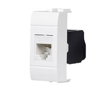 FANTON 23700-36 Zócalo de datos RJ45 UTP 180° cat.5e crimpado sin herramienta con adaptador para placas y soportes BTICINO LIVING LIGHT