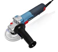 FANZTOOL Amoladora angular con motor sin escobillas de 2100 W (maletín portátil, disco de lijado de diamante de 125 mm incluido).