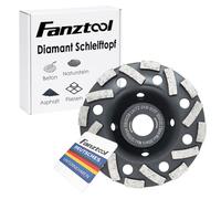 FANZTOOL Disco De Copa de Diamante Premium Abrasivo 125 mm x 22,2 mm para Materiales de Construcción Abrasivos, Solado, Enlucido, Asfalto