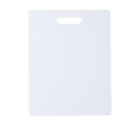 Farberware Tabla de cortar de plástico, 20 x 10 pulgadas, color blanco