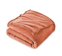 FARFALLAROSSA Manta de Franela Polar para Sofá y Cama 135 Matrimonial, Súper Suave y Acogedora, Oeko-Tex, para Todas Las Estaciones,160 x 210 cm Naranja