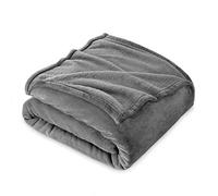 FARFALLAROSSA Manta de Franela Polar para Sofá y Cama 135 Matrimonial, Súper Suave y Acogedora, Oeko-Tex, para Todas Las Estaciones,160 x 210 cm Gris Claro