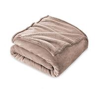 FARFALLAROSSA Manta de Franela Polar para Sofá y Cama 135 Matrimonial, Súper Suave y Acogedora, Oeko-Tex, para Todas Las Estaciones,160 x 210 cm Beige