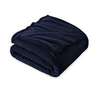 FARFALLAROSSA Manta de Franela Polar para Sofá y Cama 135 Matrimonial, Súper Suave y Acogedora, Oeko-Tex, para Todas Las Estaciones,160 x 210 cm Azul