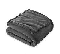 FARFALLAROSSA Manta de Franela Polar para Sofá y Cama 90 Individual, Súper Suave y Cálida, Ligera y Multiusos, Oeko-Tex, 130 x 160 cm Gris Oscuro