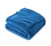 FARFALLAROSSA Manta de Franela Polar para Sofá y Cama 90 Individual, Súper Suave y Cálida, Ligera y Multiusos, Oeko-Tex, 130 x 160 cm Azure