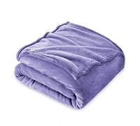 FARFALLAROSSA Manta de Franela Polar para Sofá y Cama 90 Individual, Súper Suave y Cálida, Ligera y Multiusos, Oeko-Tex, 130 x 160 cm Lila
