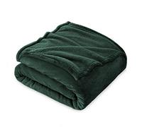 FARFALLAROSSA Manta Gigante de Franela Polar para Cama 180 King Size, Cubre Sofá Familiar, Extra Suave y Cálida, Oeko-Tex, 230 x 270 cm Verde Oscuro